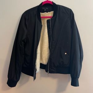 Forever New Womens Jacket with inner faux fur